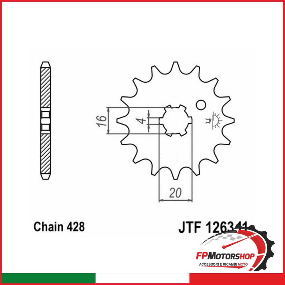 [A50126311] PIGNONE JT 1263 z11 JTF1263.11