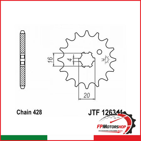 [A50126311] PIGNONE JT 1263 z11 JTF1263.11