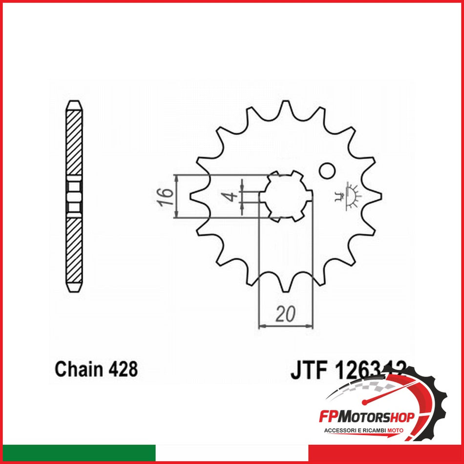 PIGNONE JT 1263 Z12 JTF1263.12