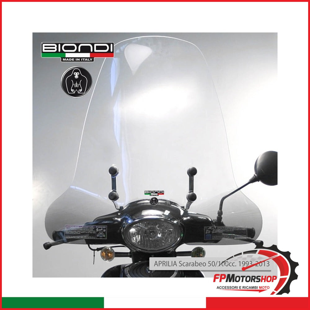 [BI8071245] PARABREZZA PER SCOOTER APRILIA SCARABEO 50/100 1993>2001 BIONDI 8071245