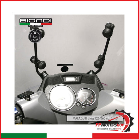 [BI8500522] KIT ATTACCHI PARABREZZA SCOOTER PER MALAGUTI BLOG 125 IE 160 BIONDI 8500522