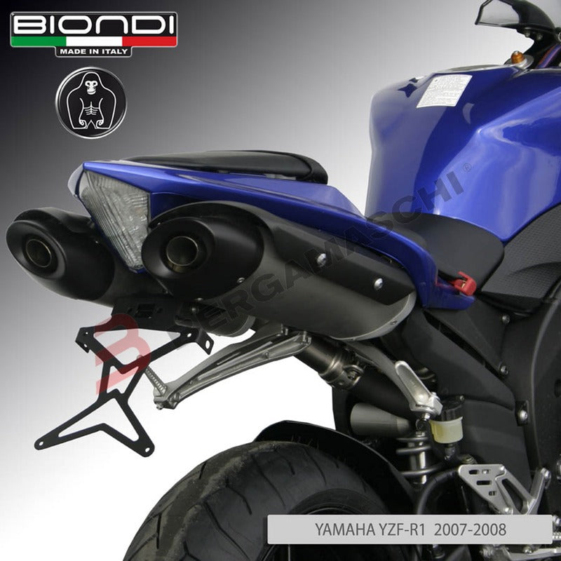 PORTATARGA PER MOTO YAMAHA YZF R1 07>08 REGOLABILE BIONDI 8901004