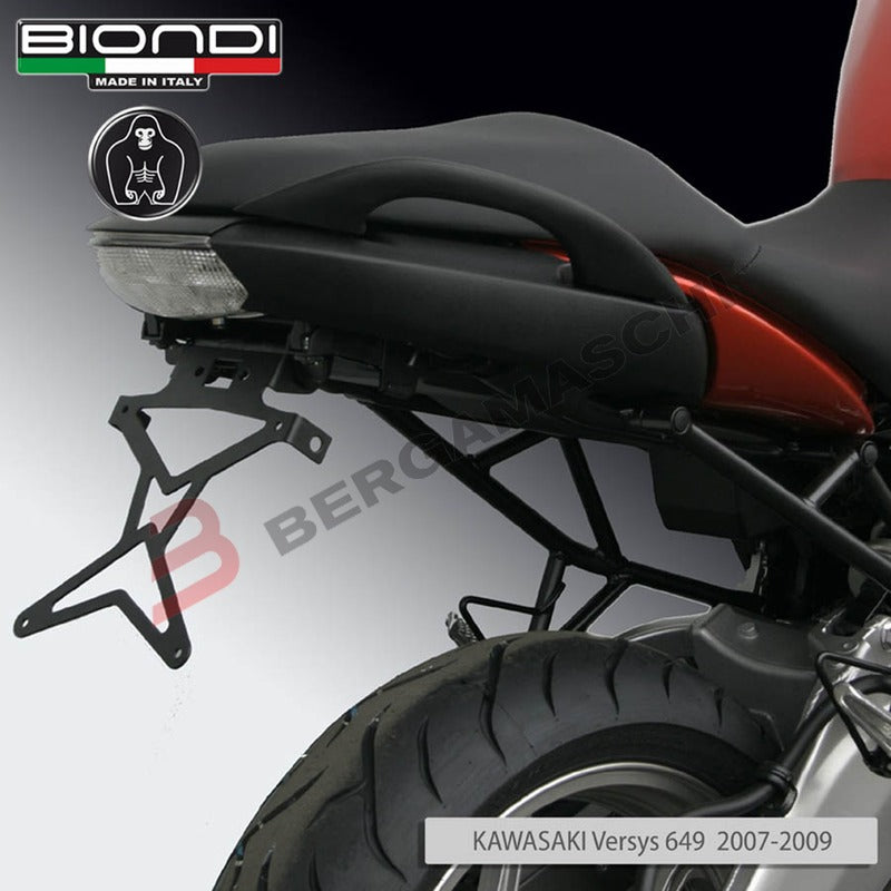 PORTATARGA PER MOTO KAWASAKI VERSYS 650 07-09 REGOLABILE BIONDI 8901006