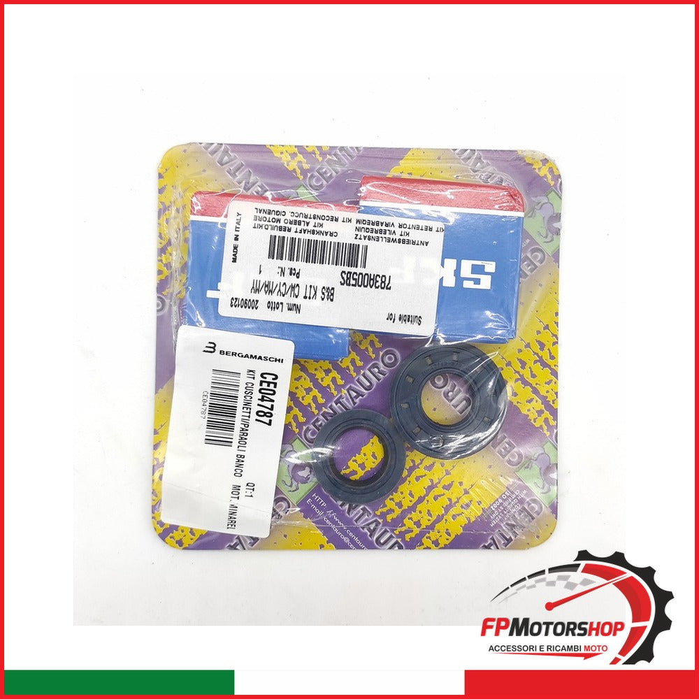 KIT CUSCINETTI/PARAOLI BANCO MOT.MINARELLI 50 783A005BS RACING APRILIA YAMAHA