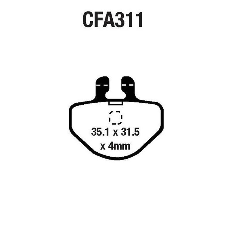 PASTIGLIE MTB CFA311 EBC R4131100 - foto originale