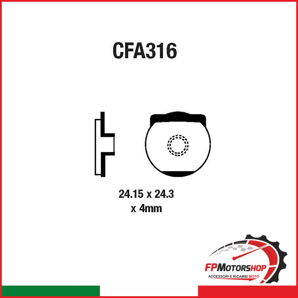 PASTIGLIE MTB CFA316R EBC R4331600 - foto brandizzata