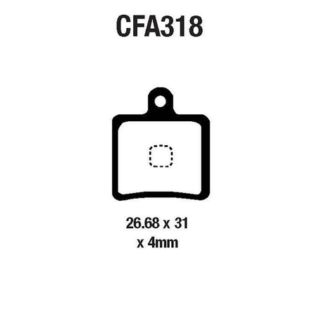 PASTIGLIE MTB CFA318HH EBC R4231800 - foto originale
