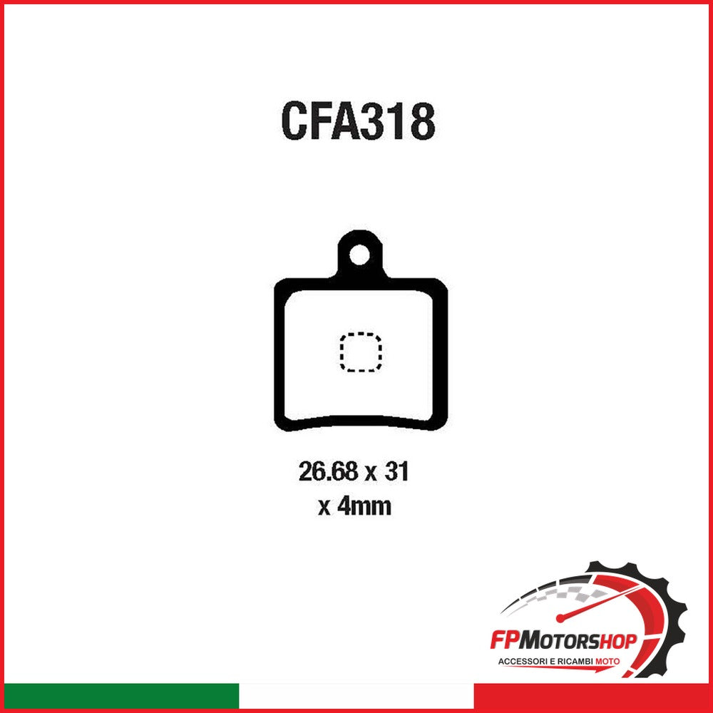 PASTIGLIE MTB CFA318HH EBC R4231800 - foto brandizzata