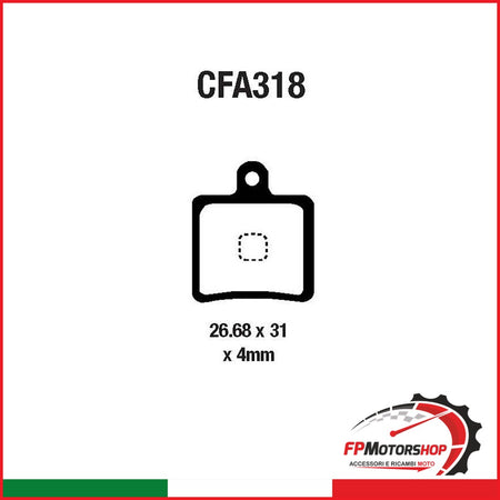 PASTIGLIE MTB CFA318HH EBC R4231800 - foto brandizzata