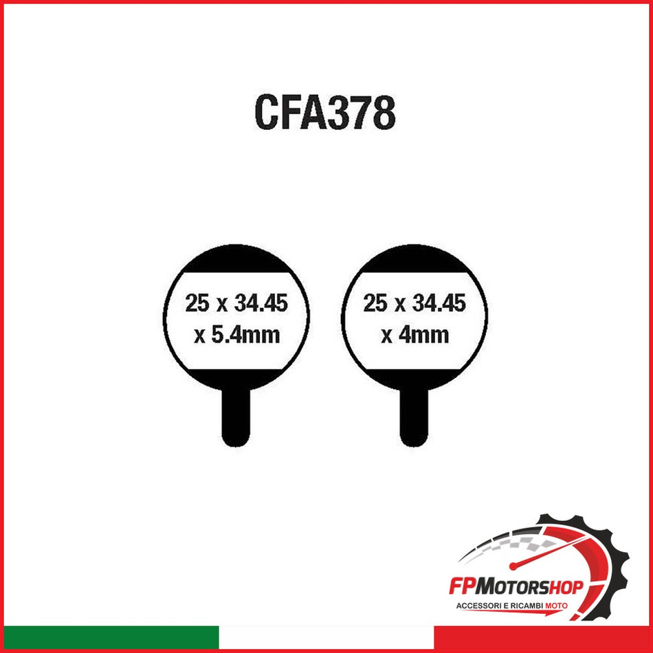 PASTIGLIE FRENO MOTO EBC CFA378 MTB