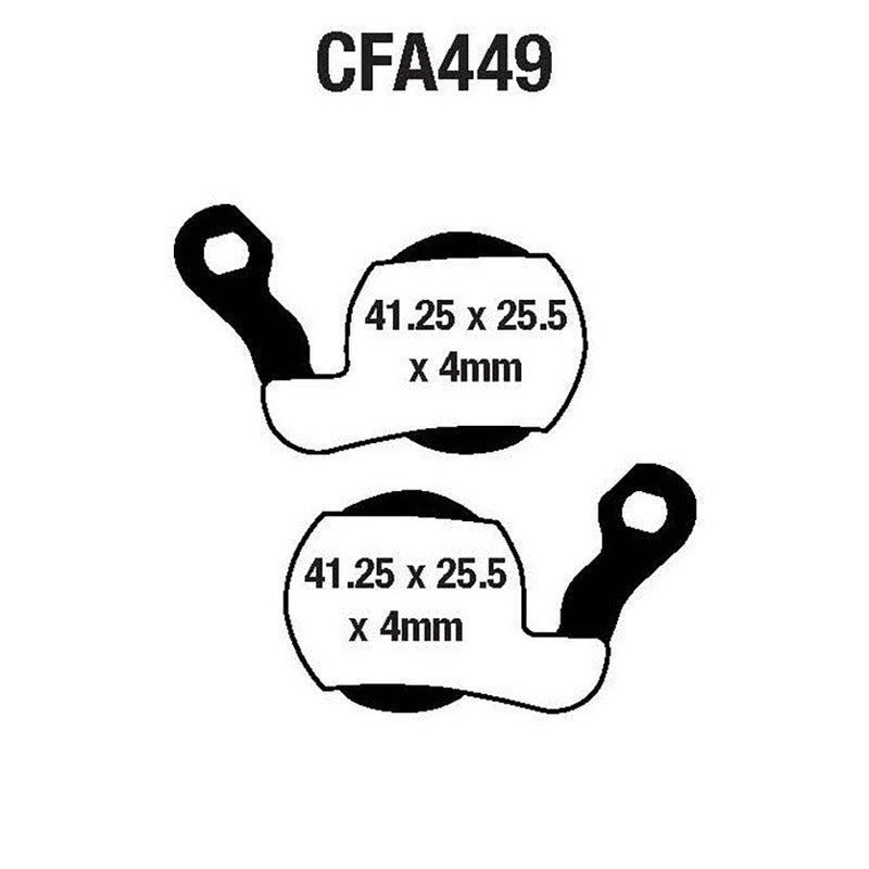 PASTIGLIE MTB CFA449HH EBC R4244900 - foto originale