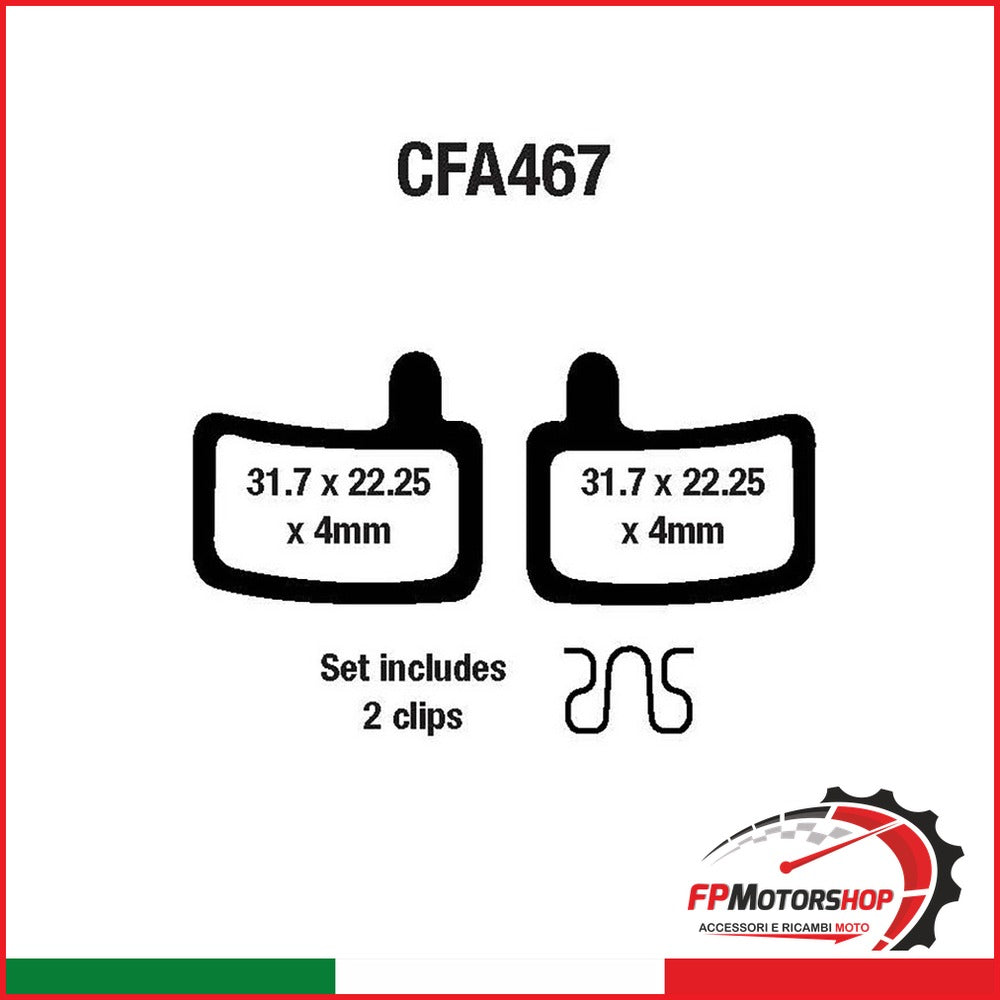 PASTIGLIE FRENO MOTO EBC CFA467HH MTB