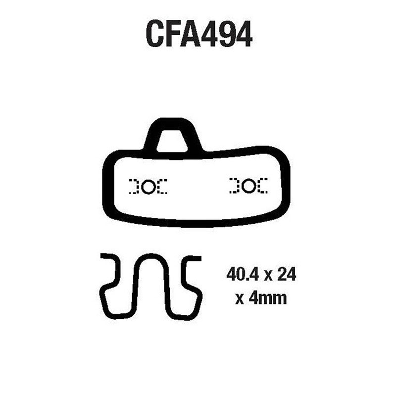 PASTIGLIE MTB CFA494 EBC R4149400 - foto originale