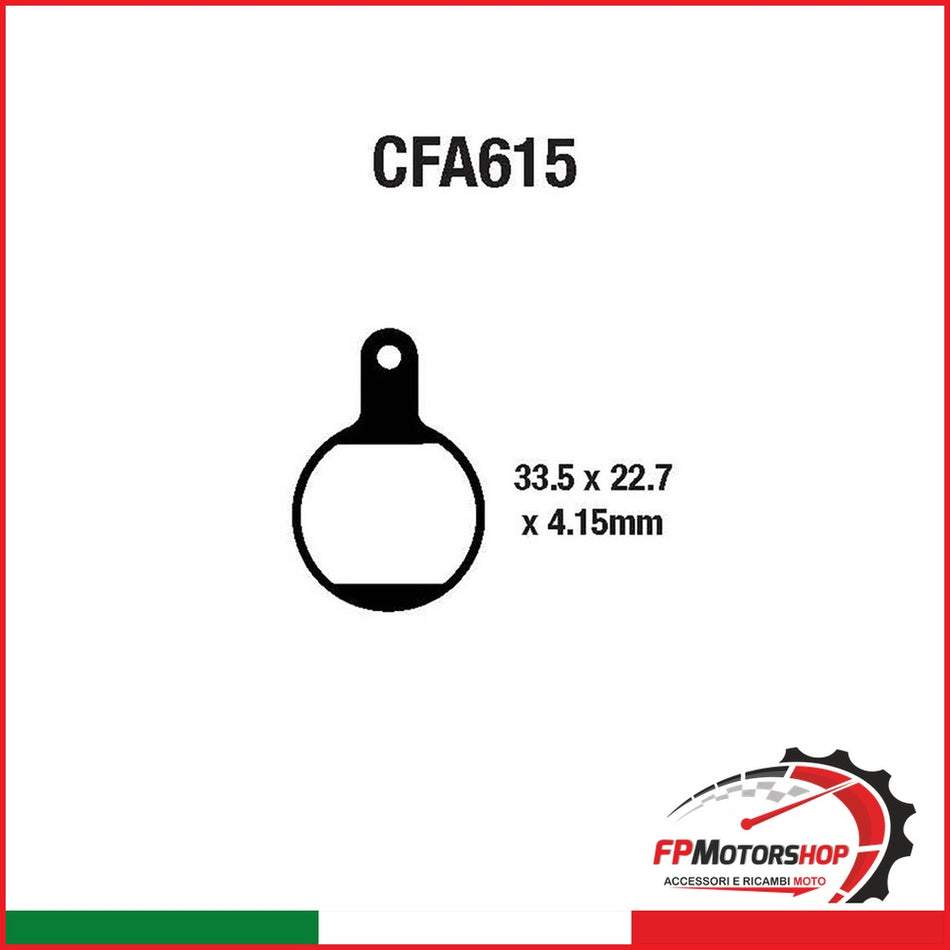 PASTIGLIE FRENO MOTO EBC CFA615 MTB