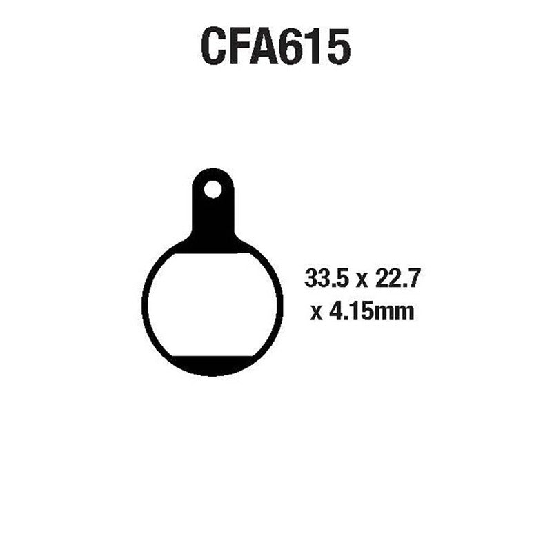 PASTIGLIE MTB CFA615R EBC R4361500 - foto originale