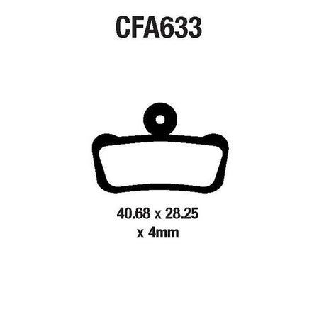PASTIGLIE FRENO MOTO EBC CFA633 MTB