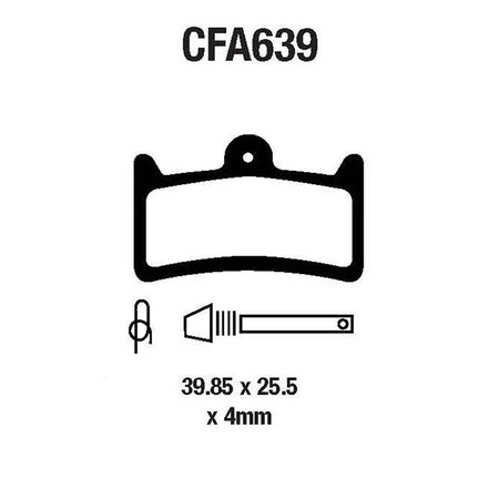 PASTIGLIE MTB CFA639HH EBC R4263900 - foto originale