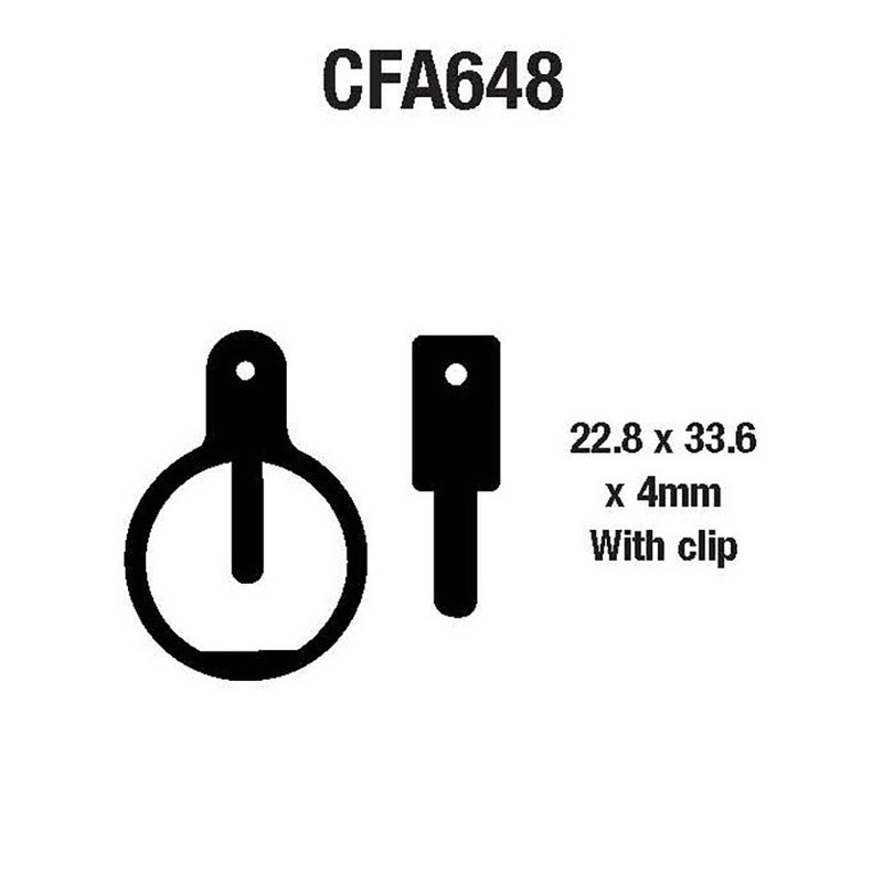 PASTIGLIE MTB CFA648 EBC R4164800 - foto originale