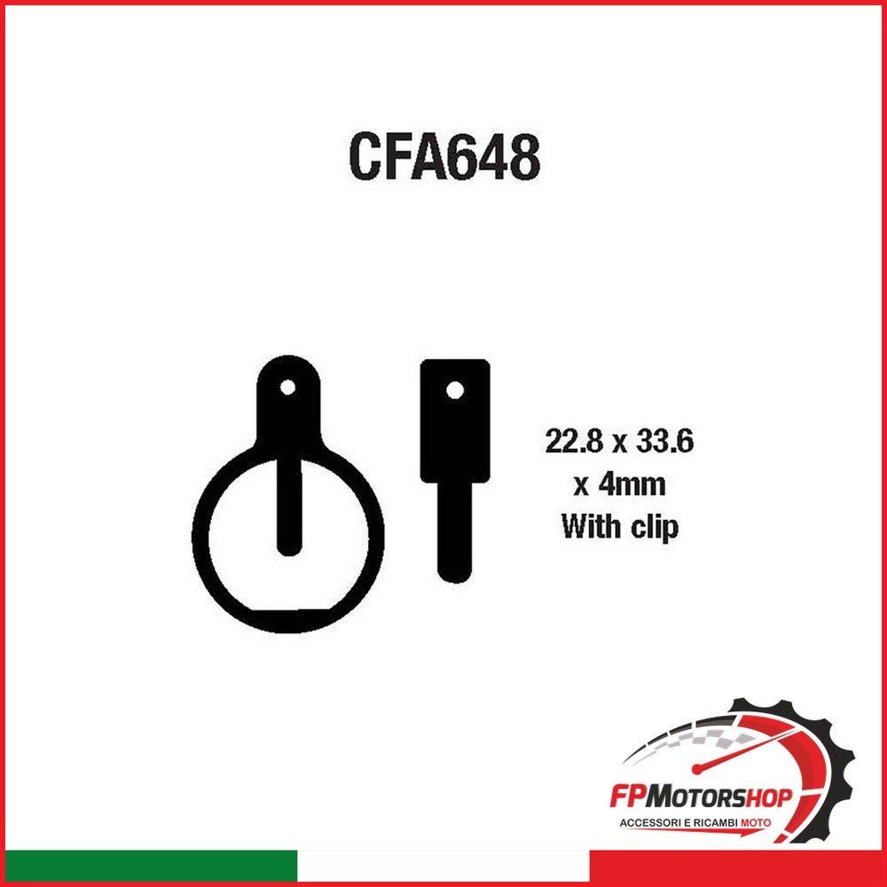 PASTIGLIE MTB CFA648 EBC R4164800 - foto brandizzata