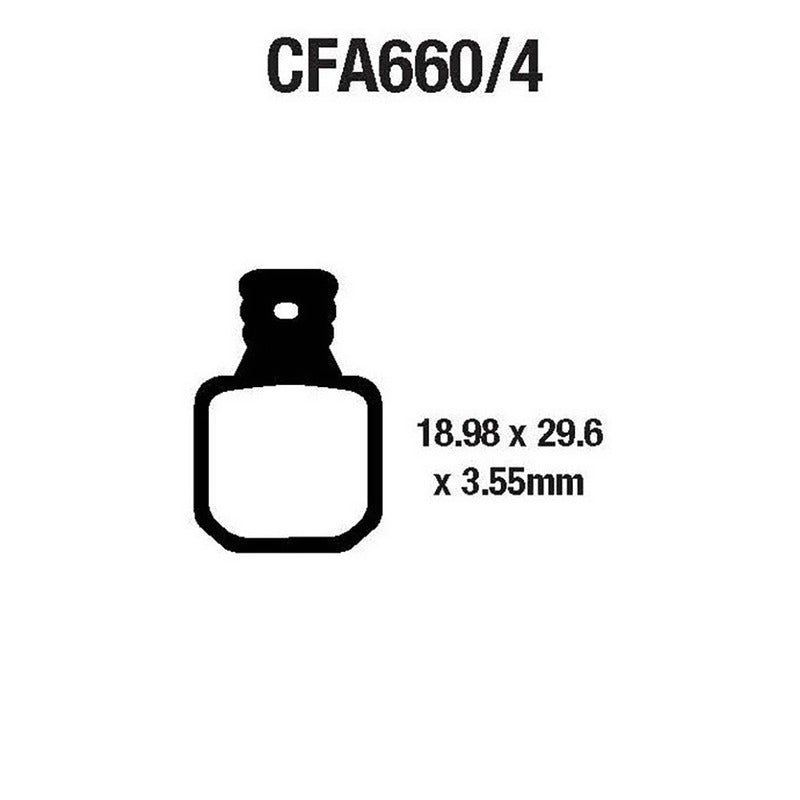 PASTIGLIE MTB CFA660/4 EBC R4166004 - foto originale