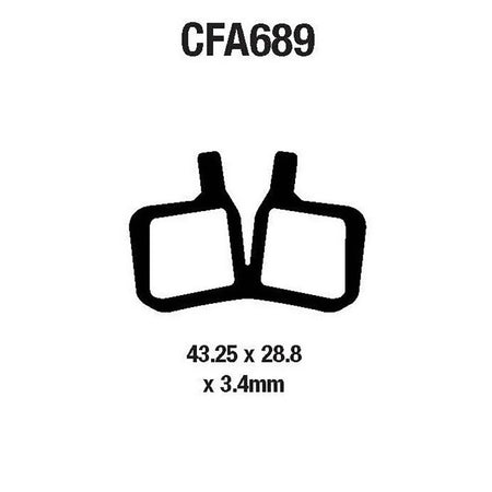 PASTIGLIE MTB CFA689 EBC R4168900 - foto originale