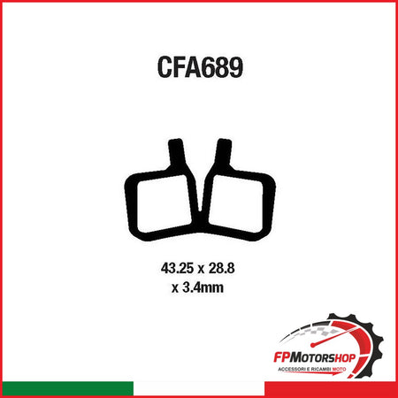 PASTIGLIE MTB CFA689 EBC R4168900 - foto brandizzata