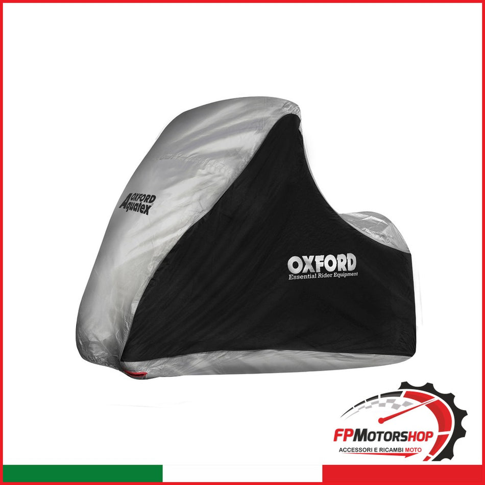 COPRIMOTO AQUATEX SCOOTER 3 RUOTE NERO/ARGENTO OXFORD C800811 - foto brandizzata
