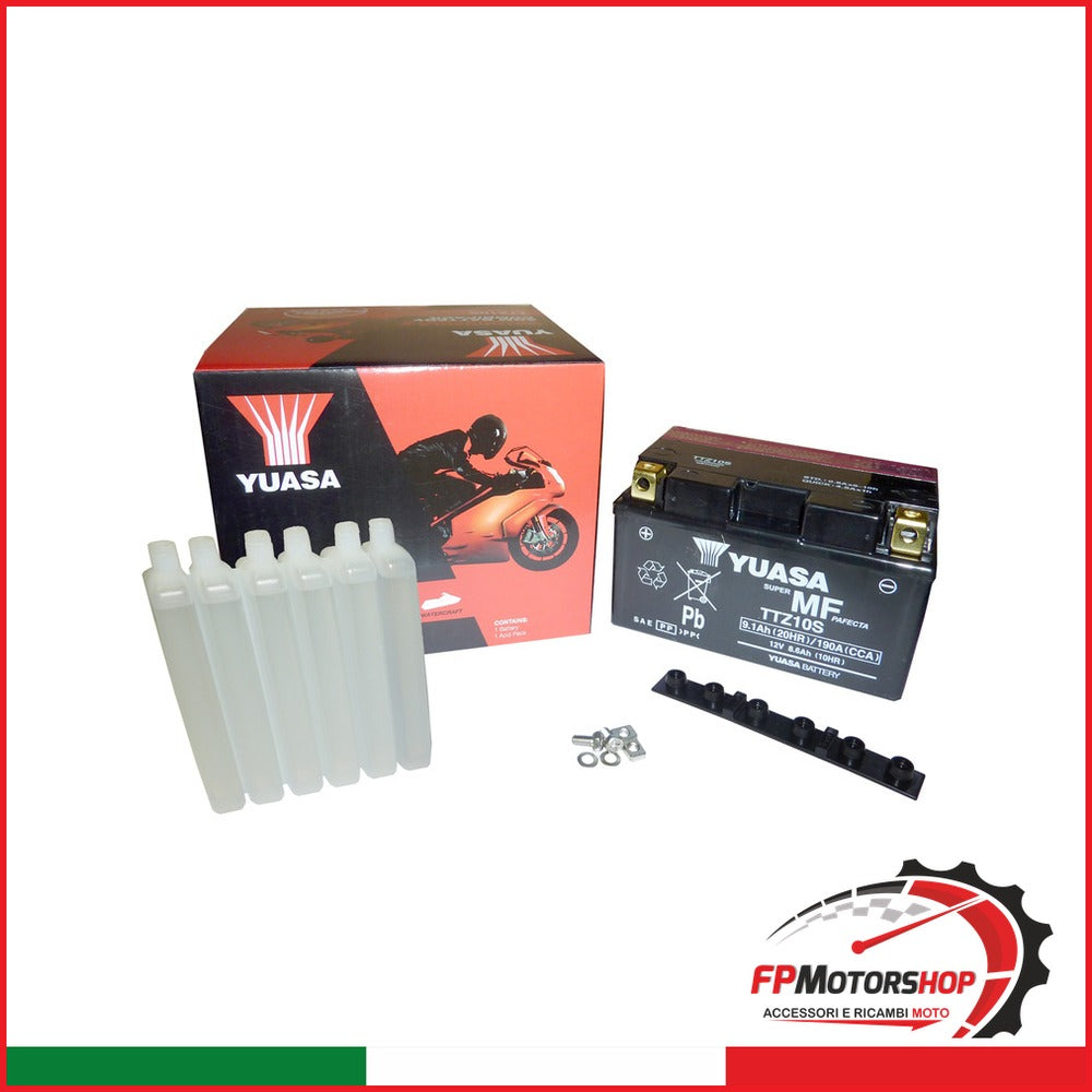 BATTERIA YUASA TTZ10S CON ACIDO APRILIA BMW HONDA KAWASAKI
