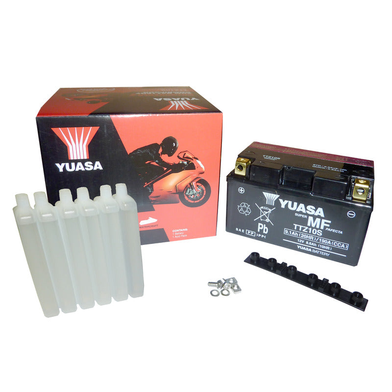 BATTERIA YUASA TTZ10S CON ACIDO APRILIA BMW HONDA KAWASAKI