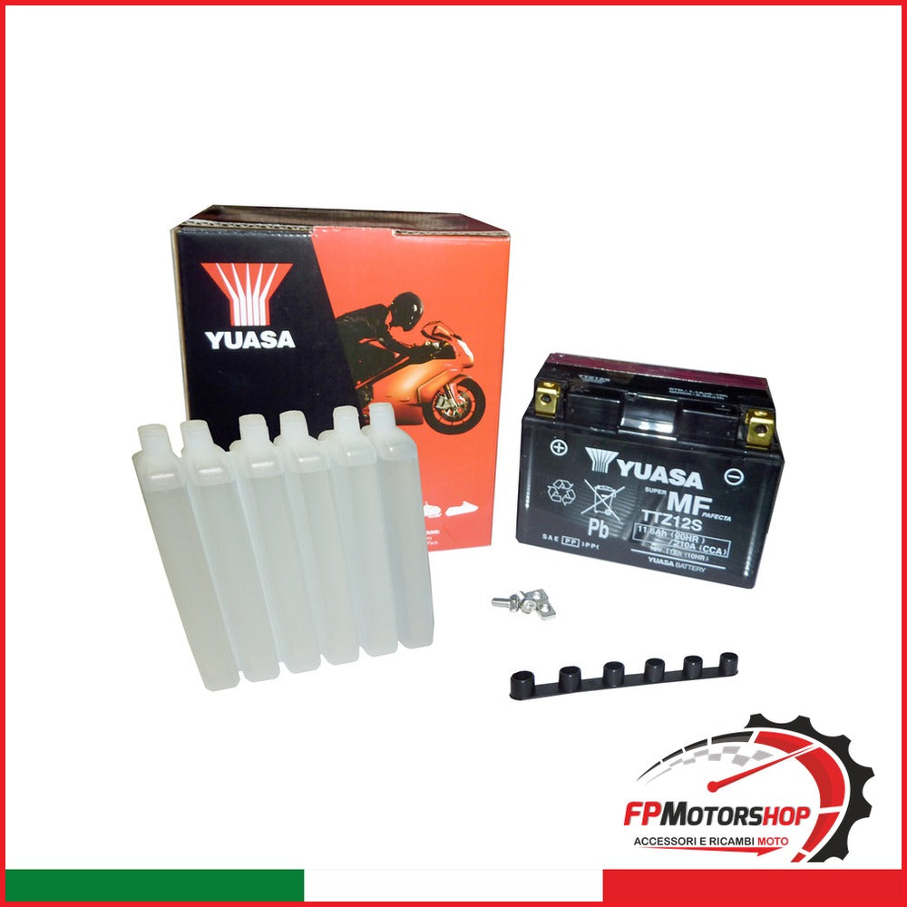 BATTERIA YUASA TTZ12S CON ACIDO HONDA MOTO GUZZI YAMAHA BENELLI