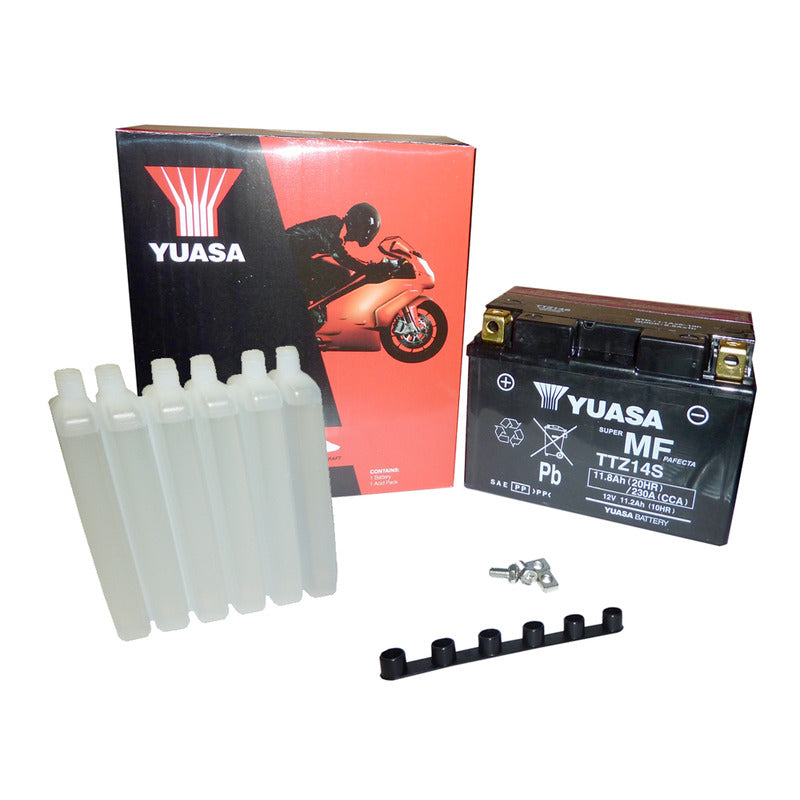 BATTERIA YUASA TTZ14S CON ACIDO HONDA KAWASAKI SUZUKI YAMAHA