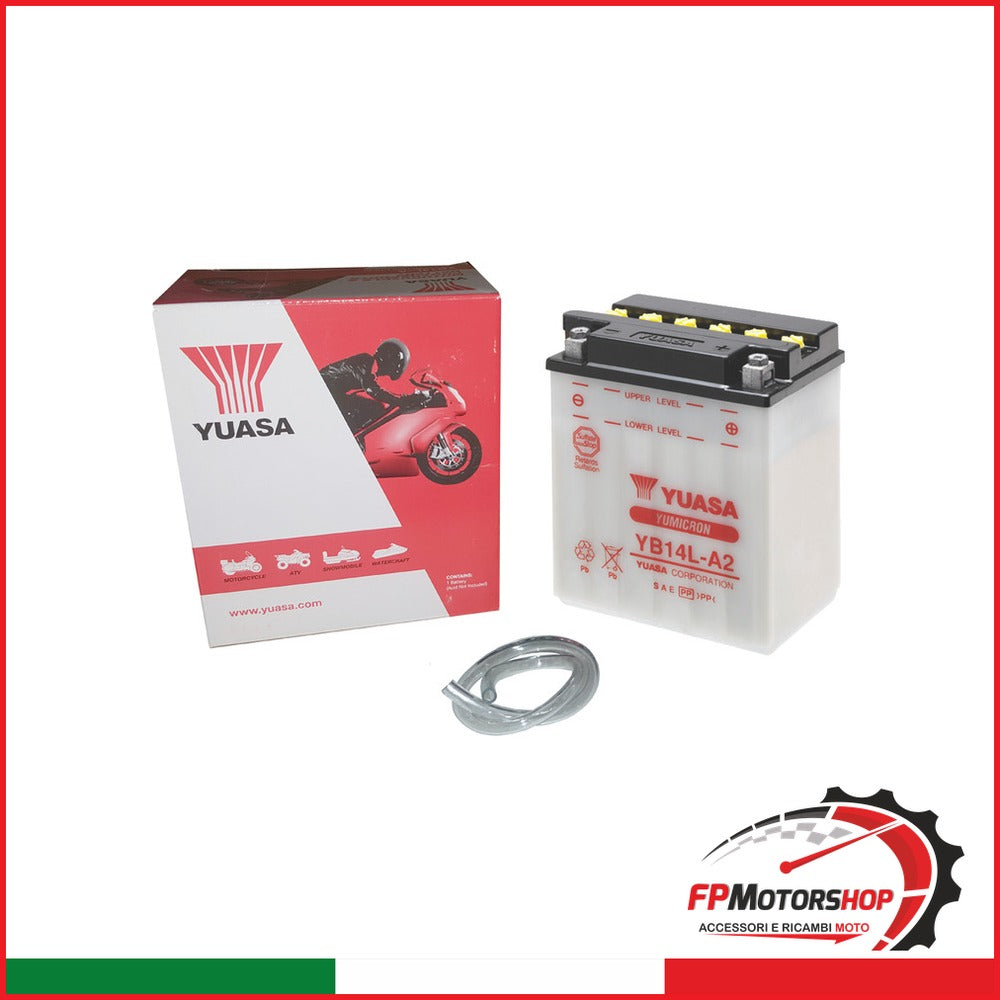 BATTERIA YUASA YB14L-A2 APRILIA BMW KAWASAKI PIAGGIO