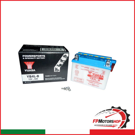 BATTERIA YUASA YB4L-B APRILIA CAGIVA PIAGGIO SUZUKI