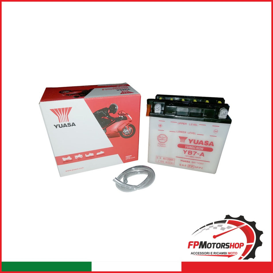 BATTERIA YUASA YB7-A MARELLI PIAGGIO SUZUKI PEUGEOT GILERA