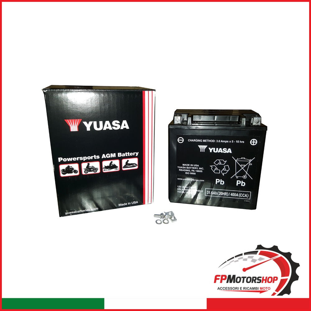 BATTERIA YUASA YIX30L PRECARICATA SIGILLATA BMW HARLEY DAVIDSON