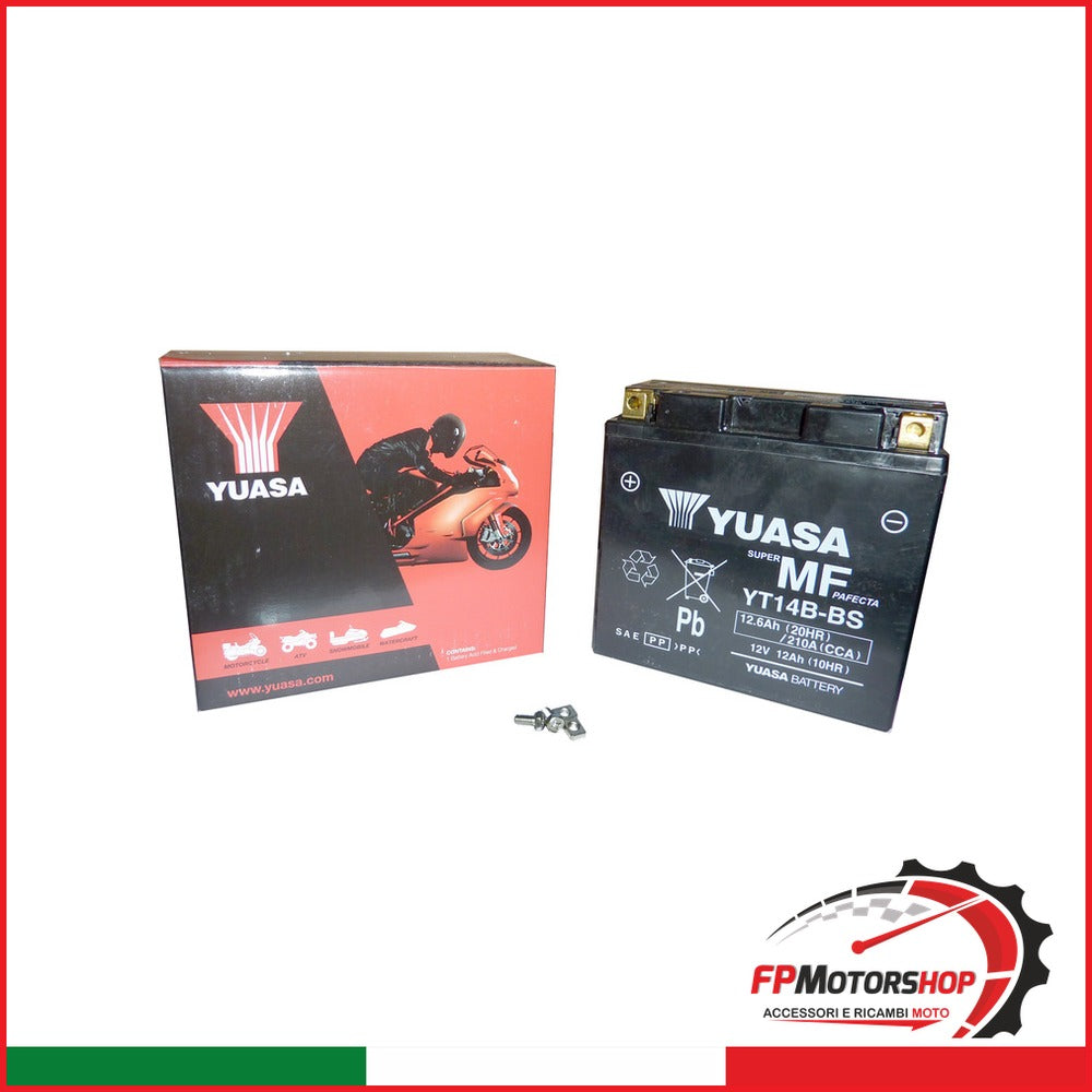 BATTERIA YUASA YT14B PRECARICATA SIGILLATA YAMAHA