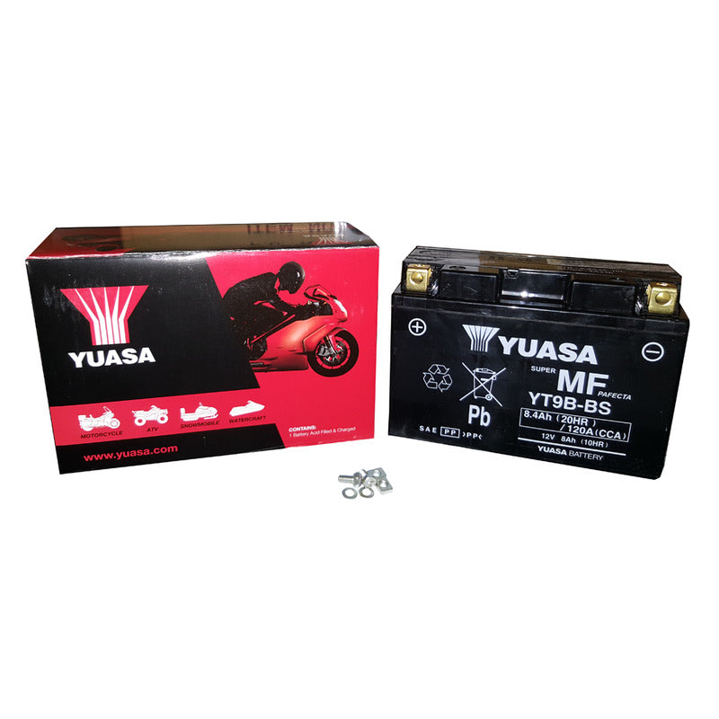 BATTERIA YUASA YT9B PRECARICATA SIGILLATA YAMAHA KYMCO