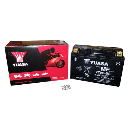 BATTERIA YUASA YT9B PRECARICATA SIGILLATA YAMAHA KYMCO