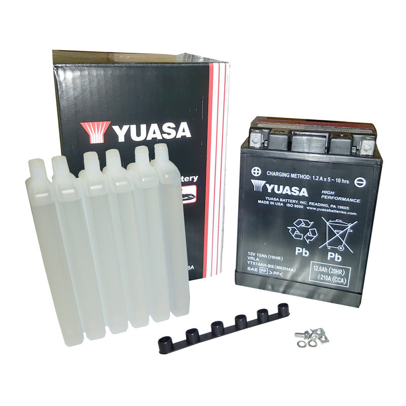BATTERIA YUASA YTX14AH-BS CON ACIDO BMW SUZUKI