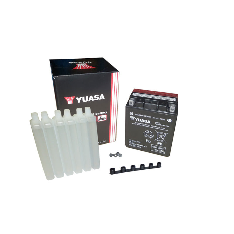 BATTERIA YUASA YTX14AHL-BS CON ACIDO MOTO GUZZI GILERA TRIUMPH