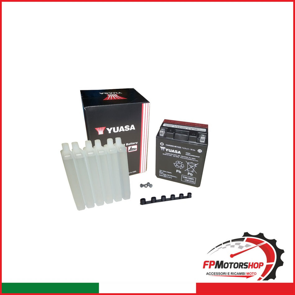 BATTERIA YUASA YTX14AHL-BS CON ACIDO MOTO GUZZI GILERA TRIUMPH