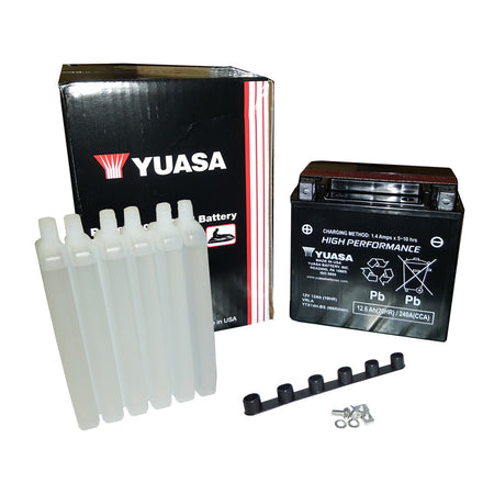 BATTERIA YUASA YTX14H-BS CON ACIDO APRILIA BMW ROYAL ENFIELD