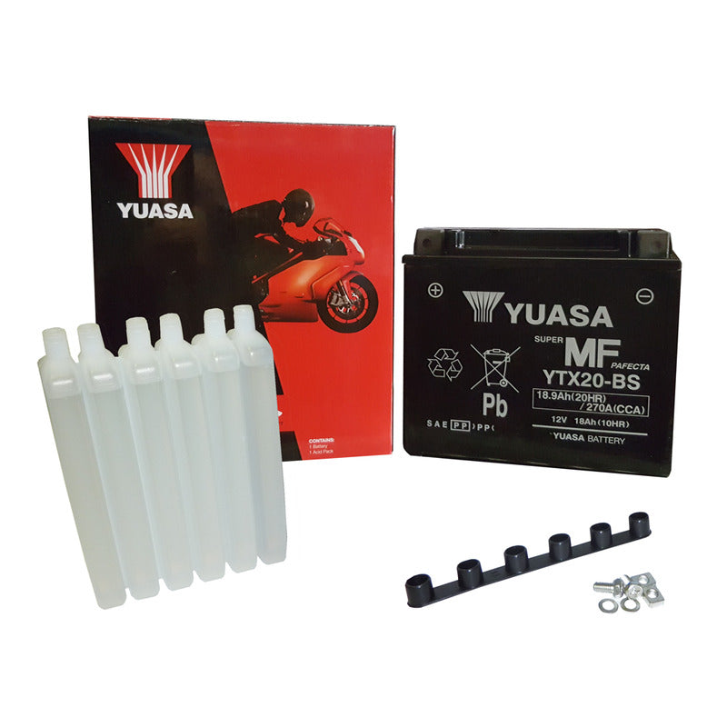 BATTERIA YUASA YTX20-BS CON ACIDO HARLEY DAVIDSON