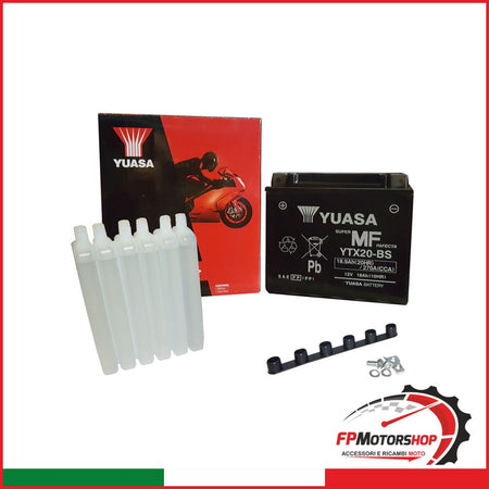 BATTERIA YUASA YTX20-BS CON ACIDO HARLEY DAVIDSON