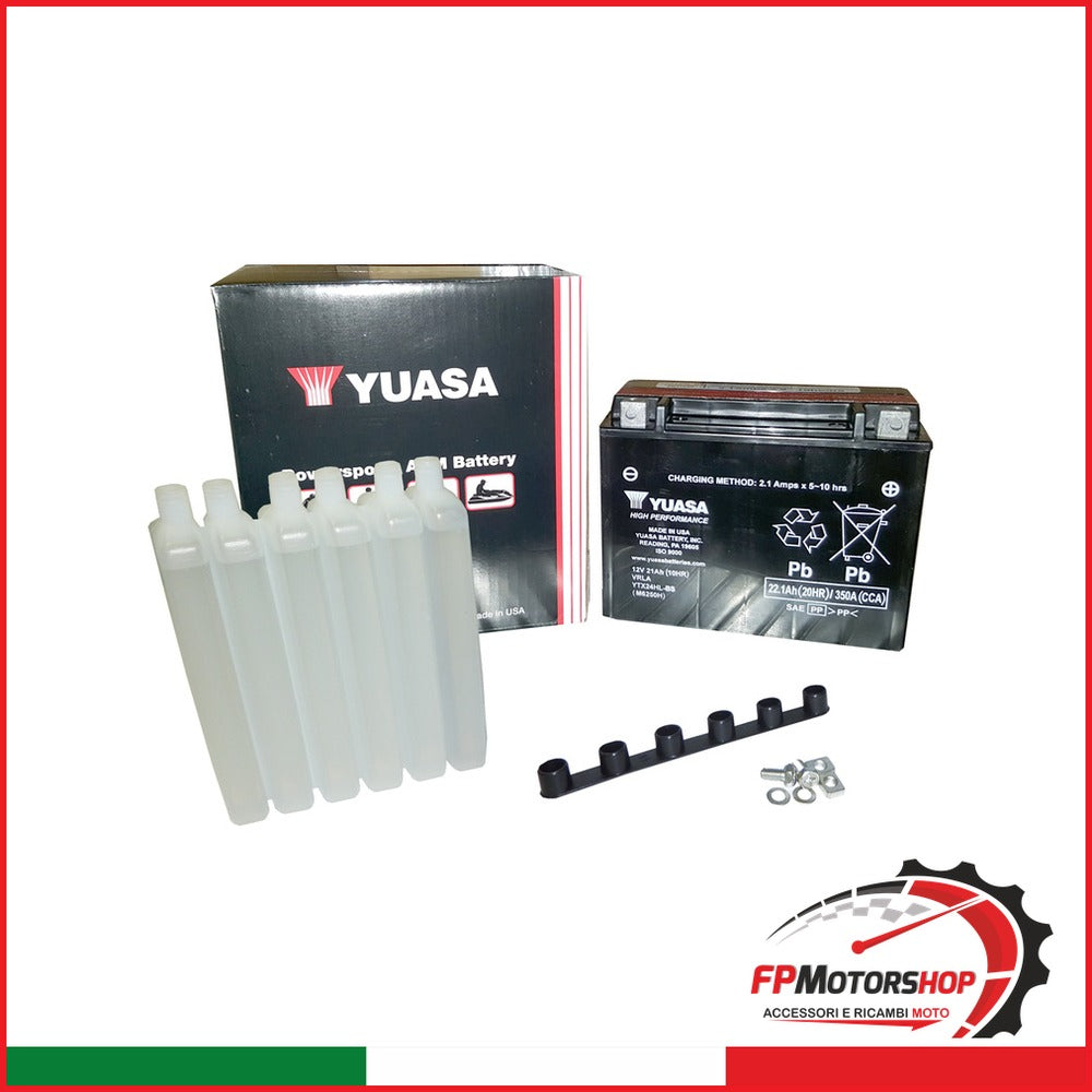 BATTERIA YUASA YTX24HL-BS CON ACIDO MOTO GUZZI