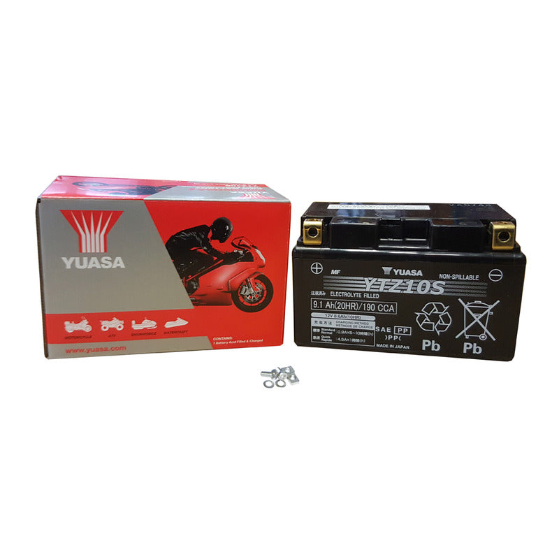 BATTERIA YUASA YTZ10S PRECARICATA SIGILLATA APRILIA BMW HONDA KAWASAKI