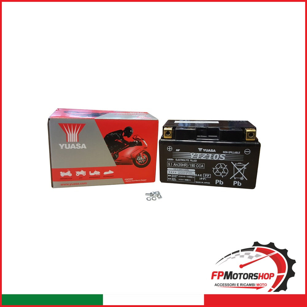 BATTERIA YUASA YTZ10S PRECARICATA SIGILLATA APRILIA BMW HONDA KAWASAKI