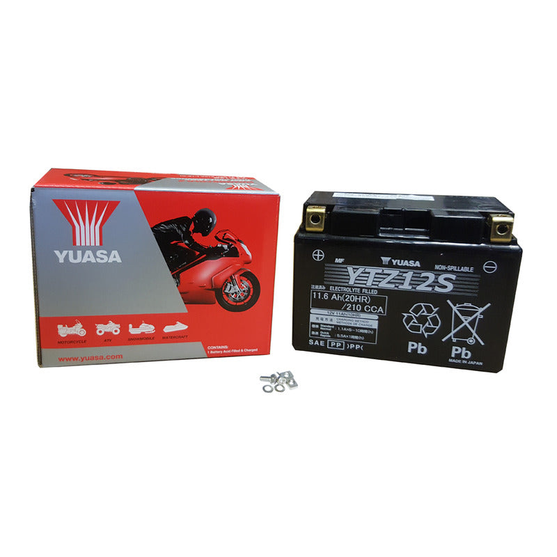 BATTERIA YUASA YTZ12S PRECARICATA SIGILLATA HONDA MOTO GUZZI YAMAHA BENELLI