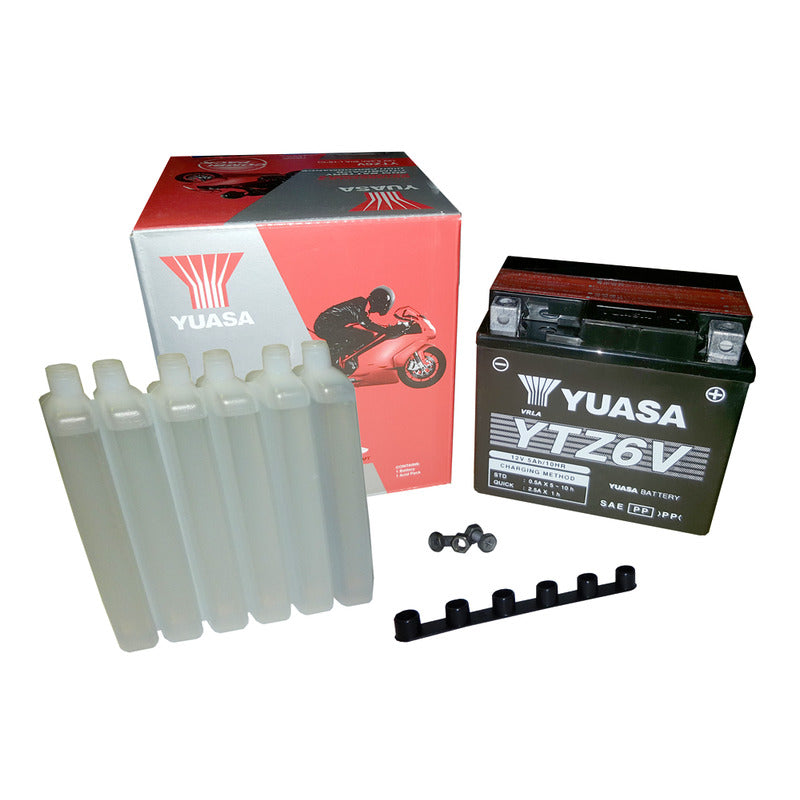 BATTERIA YUASA YTZ6V CON ACIDO BMW HONDA SUZUKI YAMAHA