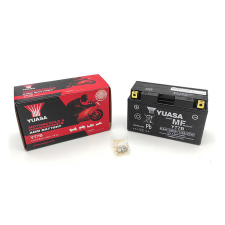 BATTERIA YUASA YT7B PRECARICATA SIGILLATA DUCATI SUZUKI YAMAHA MBK